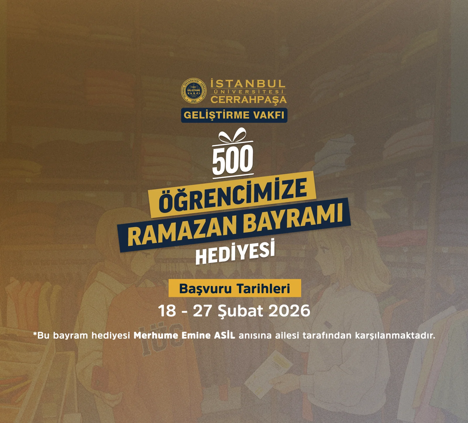 “500 Öğrencimize Ramazan Bayramı Hediyesi”