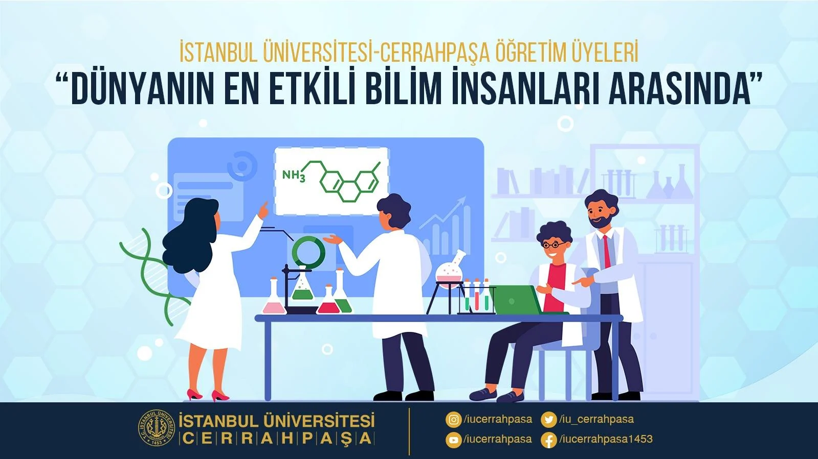 İstanbul Üniversitesi-Cerrahpaşa Öğretim Üyeleri “Dünyanın En Etkili Bilim İnsanları” Listesinde