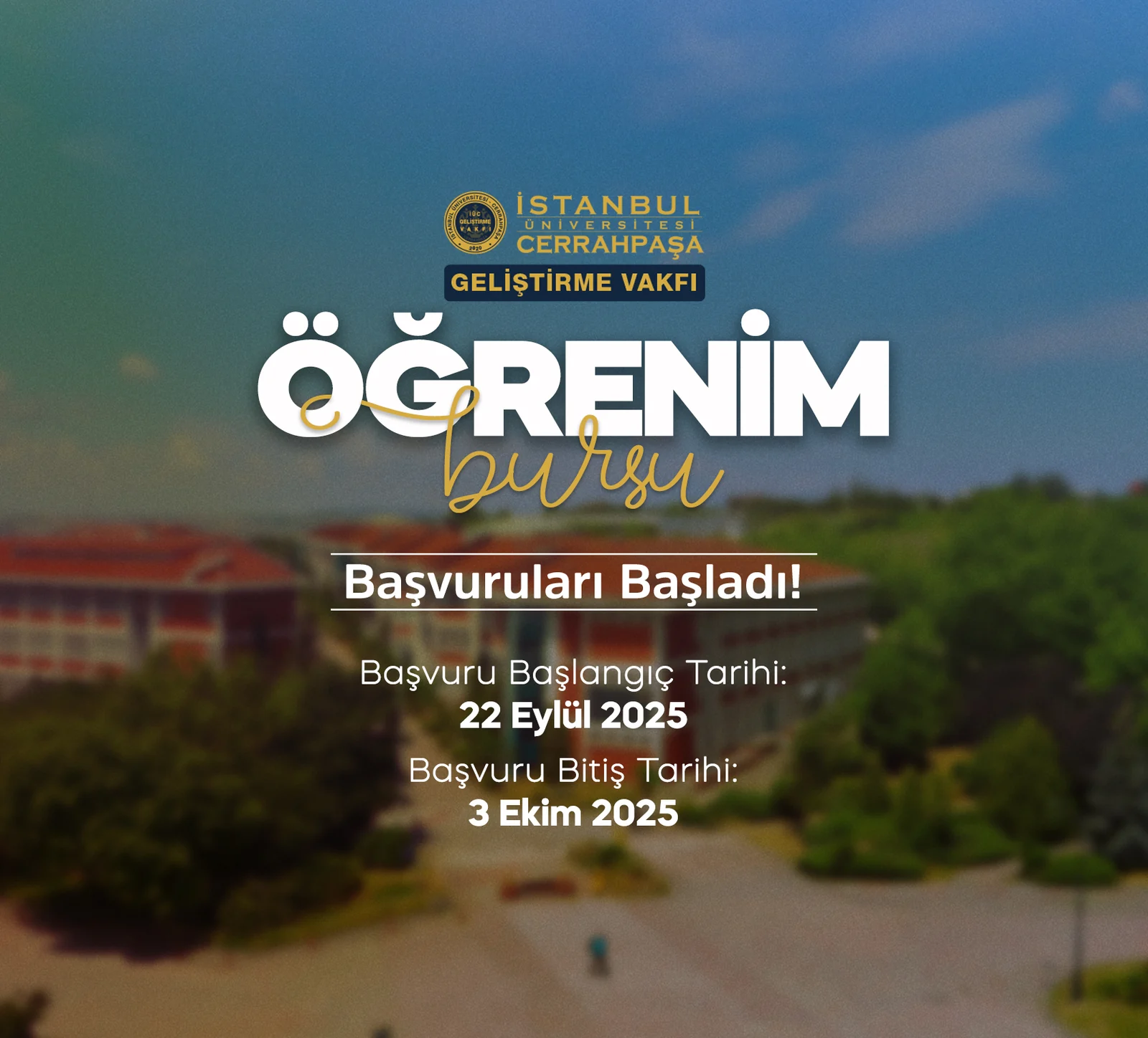 2025-2026 Eğitim-Öğretim Yılı Öğrenim Bursu Başvuruları Başladı
