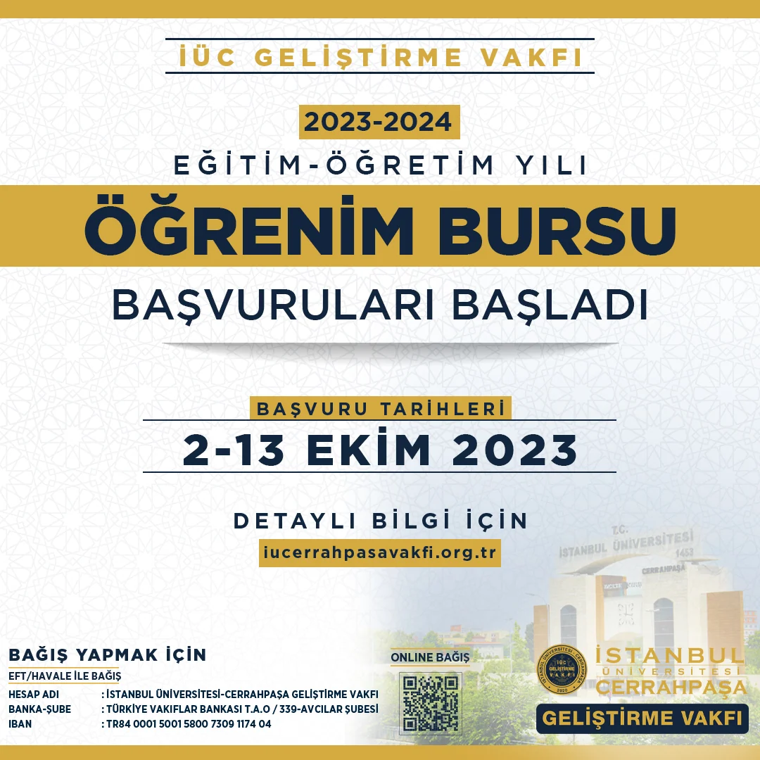 “2023-2024 Eğitim-Öğretim Yılı Öğrenim Bursu Başvuruları Başladı”