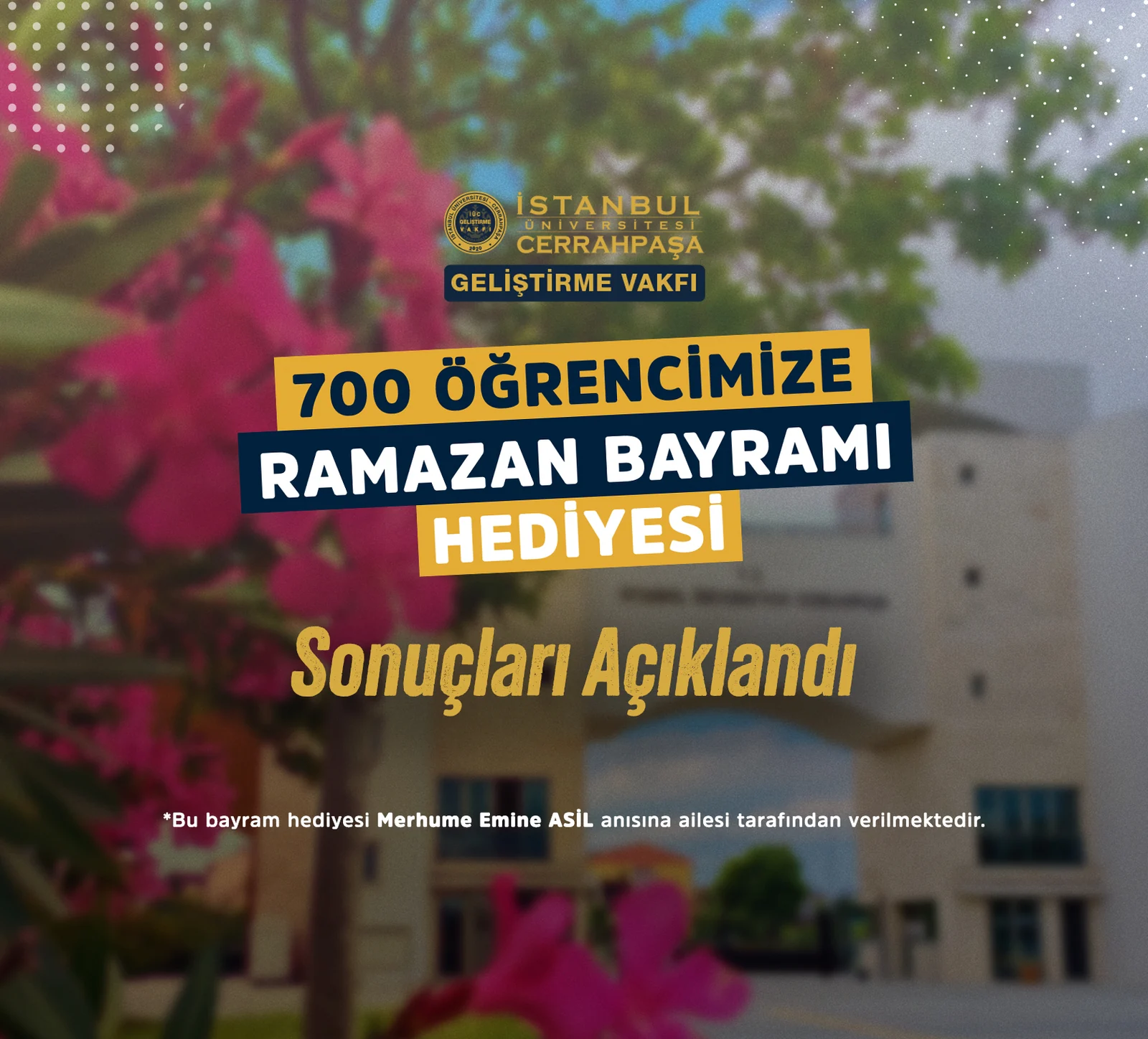 “Ramazan Bayramı Hediyesi Sonuçları Açıklandı”