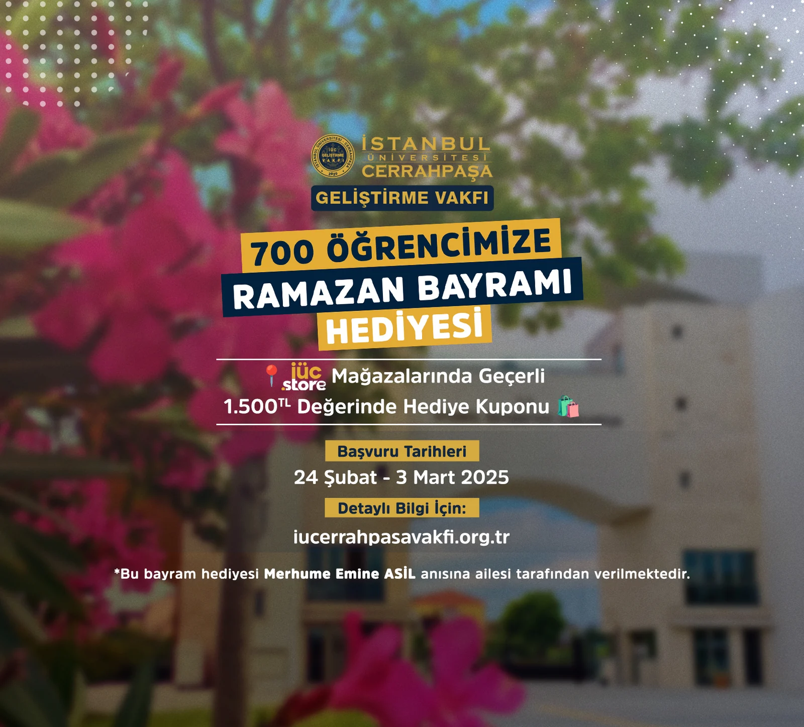 “700 Öğrencimize Ramazan Bayramı Hediyesi Kuponu”